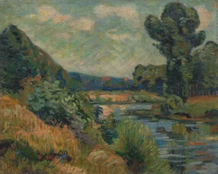 A Marne partja Charentonban, 1895 körül (olaj, szövet)