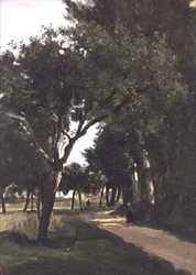 Avenue in the Woods, Chaville közelében, 1824 körül
