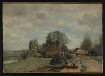 Corot - La Route aux Bűcherons, Arleux-du-Nord, 1871, NMW A 24958