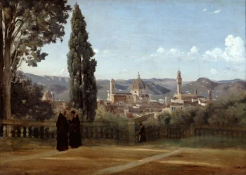 Firenze, Kilátás a Boboli-kertből, 1835-1840