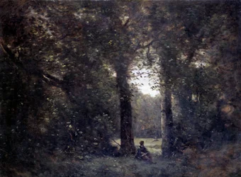 La cleriere, emléktárgy Avray városáról Camille Corot festménye (1796-1875) 19. század V. 1x1,34 m .
