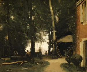 A Szajna partja, Conflans, kb. 1865-70.
