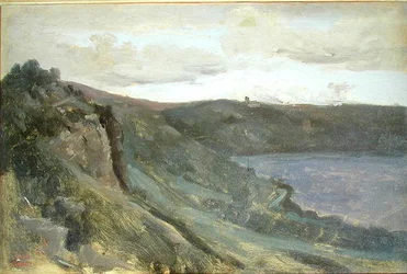 A Tiberis partja, dombokkal körülvéve, 1825-27 körül (olaj, vászon)