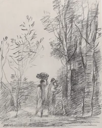 Találkozás a Grove La Rencontre au bosquet-ban, 1871.