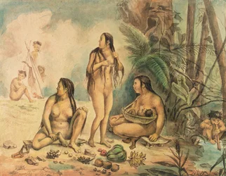 Cantagalo bennszülött lakossága, 1826 körül (akvarell papíron) (lásd még: 177054)