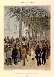 Jules Richard százados francia hadseregének típusai és egyenruhái, illusztrálta: Edouard Detaille (1848-1912): A hadügyminiszter állománya 1884-ben, Magángyűjtemény