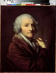 ""Önarckép"" (önarckép) Jean Baptiste Greuze (1725-1805) festménye 1780 körül Méret: 55,5x46 cm Szentpétervári Ermitázs Múzeum