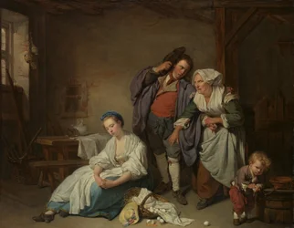 Törött tojások, 1756