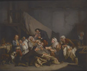 Egy öregember halála (olaj, vászon)
