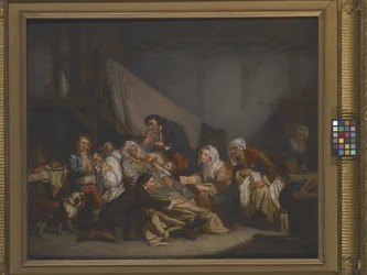 Egy öregember halála (olaj, vászon)