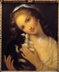Egyszerűség Egy fiatal lány és kitonja – Jean Baptiste Greuze (1725-1805) 1759
