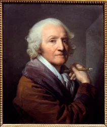 Jean Baptiste Greuze (1725-1805) önarckép-kori festménye 1804 V. 0,52x0,45 m Marseille, Szépművészeti Múzeum - Önarckép öregemberként. Jean Baptiste Greuze (1725-1805) festménye