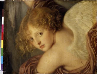 "Tete de cupidon" (Ámor feje) Jean Baptiste Greuze (1725-1805) festménye 1786 Ermitázs Múzeum Szentpétervár