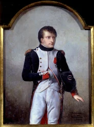 Napóleon Bonaparte (1769-1821), első konzul 1802-ben, portréja, 1841