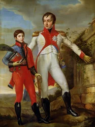 Louis Bonaparte (1778-1846) Hollandia királya és Louis Napóleon (1804-31) Hollandia koronahercege, 1806 körül