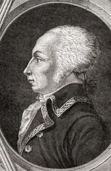 Francois Christophe Kellermann, Pannemaker-Ligny metszete, Louis Blanc (1811-82) "Histoire de la Revolution Francaise" című művéből