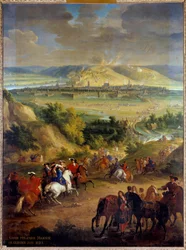 Namur székhelye Belgiumban 1692 júniusában XIV. Lajos király (1638-1715) Keresztelő János festménye Idősebb Márton (1659-1735) V. 2,7x2 m