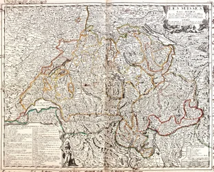 Svájc térképe (metszet