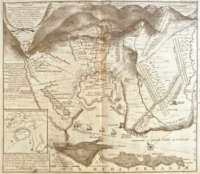 Toulon térképe (Franciaország) (metszet