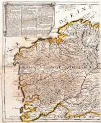 Galíciai királyság térképe (Spanyolország) (metszet
