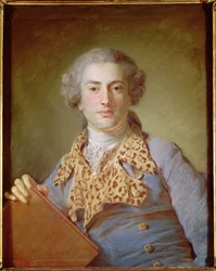 Jean-Georges Noverre (1727-1810) portréja, 1764 (pasztell, papíron)