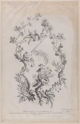 Új könyv a kínai díszekről. Feltalálta és metszett: J. Pillement, 1755.,