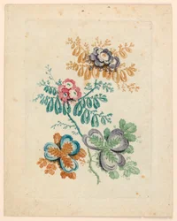 Fantasztikus virágmotívum a "Nouvelle Suite de fleurs idéales"-ből