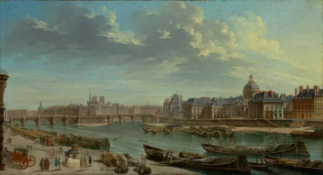 Párizs és az Ile de la Cité látképe