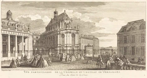 A Versailles-i kastély kápolnájának privát kilátása