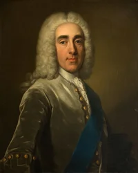 Chesterfield 4. grófjának portréja 1694-1773, 1738-42.