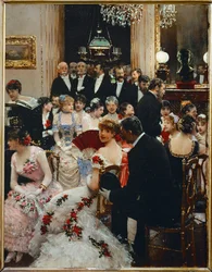Egy esti szórakozás (festmény vászonra)