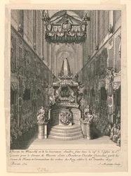 Louis Boucherat katafalkja, második állam, St. Gervais, Párizs