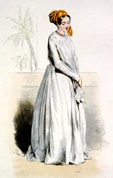 Cayenne-i kreol nő, 1850 körül (metszet)