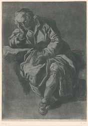 ülő ember