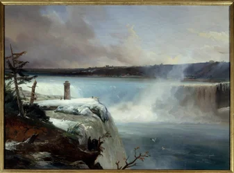 Niagara vízesés. Jean Charles Remond (1795-1875) festménye