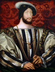 I. Ferenc 1494-1547, Franciaország királya, Bretagne hercege és Provence grófja portréja, kb. 1530