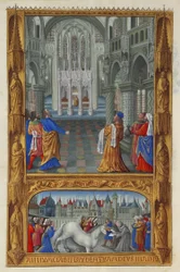 Les Très Riches Heures duc de Berry, Folio 129v – A szentség