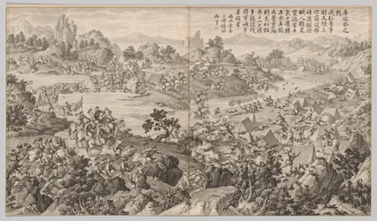 Kulongkui csata: A lázadások leverésének csatajelenetei c. 1765-1774.