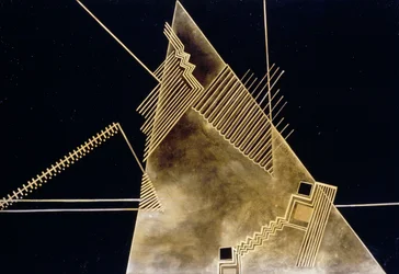 Jean Dunand (1877-1942) lakktáblája, Art Deco stílusú, Svájc, XX. század