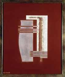 A totem, 20. (lakkozott ezüst és arany panel)