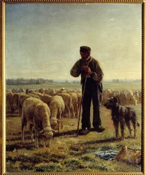 A chicoree apa. Jean Ferdinand Chaigneau (1830-1906) festménye