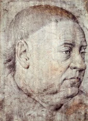 Jean Fouquet rajza Guillaume Jouvenel des Ursins, VII. Károly kancellár portréjához (1415 körül – 1481 körül)