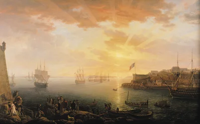 Kilátás a bresti kikötőre, 1796