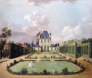 A Château de Mousseaux és kertjeinek látképei