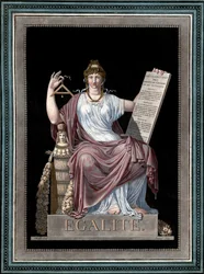 Egyenlőség – Jean Francois (Jean-Francois) Janinet (1752-1814) metszete – Allegorie de l