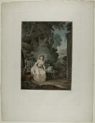 Madame Dugazon a „Nina, ou La folle par amour” operában (Nina, vagy A szerelemtől megőrjített nő)