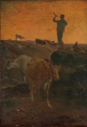 A tehenek hazahívása, 1872 körül