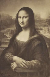 Köles rajz a Mona Lisaról, 1854-55 (albumén ezüst nyomat)