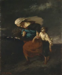 Visszavonulás a vihar elől, 1846 körül