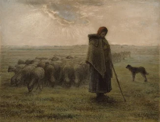 Pásztorlány és nyája, 1862-63